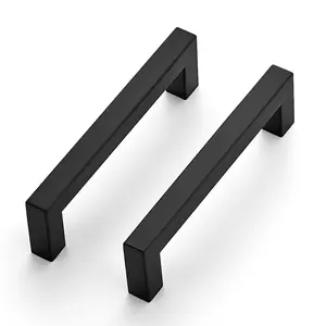 Ravinte 4-1/2 Inch Kitchen Square Cabinet Handles Cabinet Pulls Drawer Pulls Kitchen Cabinet Hardware Kitchen Handles for Cabinets Cupboard Handles Drawer Handles