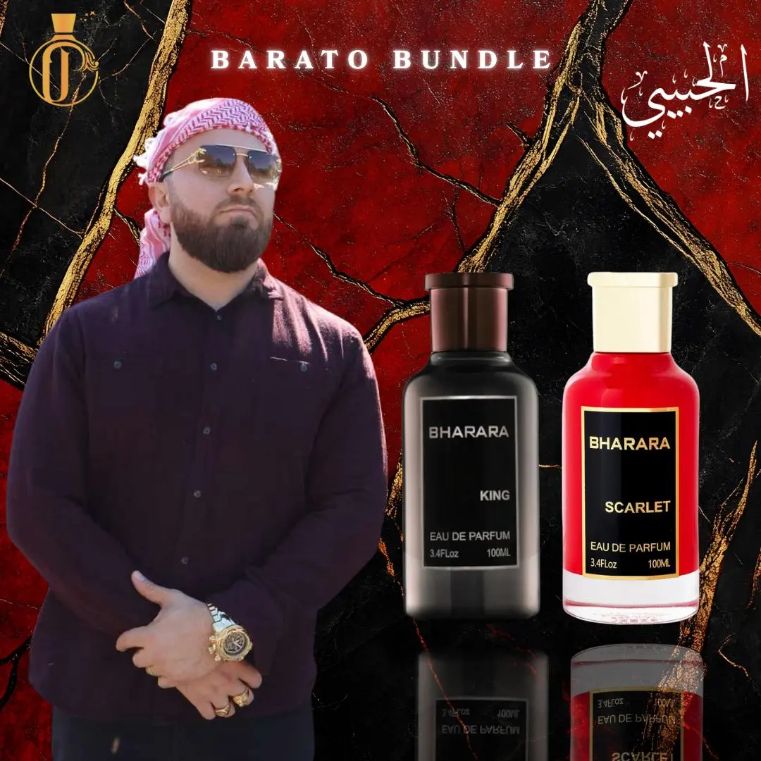Habibi Bundle | Bharara | King + Scarlet | Unisex Fragrance | 100 ML 3.4 OZ | Eau De Parfum | Bergamot-Citrus & Sweet Notes