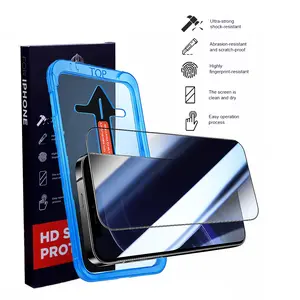 ONWAYSHED Screen Protector 2 Pack for iPhone 17 Pro Max Clear Privacy Fingerprint Resistant Dust-Free Bubble-Free One-Touch Kit