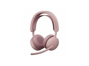 Logitech Zone Wireless 2 ES - Noise-Canceling Wireless Headset with Adaptive Hybrid ANC (Rose, UC)