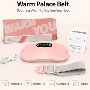 Automatic Portable Heating Pad, Heating Pads  Shut Off Belly Wrap Adjustable Belt Menstrual Cramps Relief Pad Comfort Daily