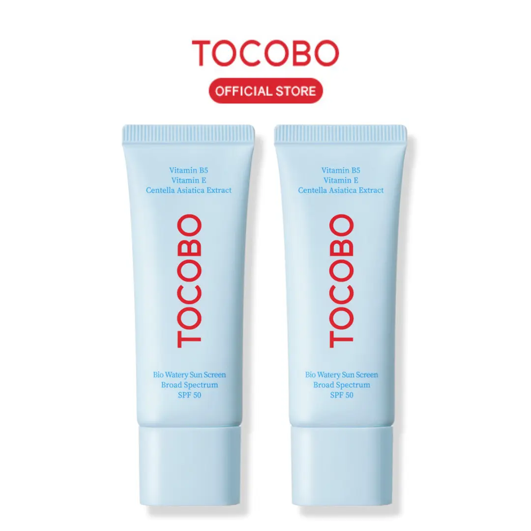 [TOCOBO Official] 2 PACK Bio Watery Sun Screen Broad Spectrum SPF 50 | Korean Sunscreen Skincare Non-Greasy Hydrating Sunscreen Protector solar en crema FPS 50
