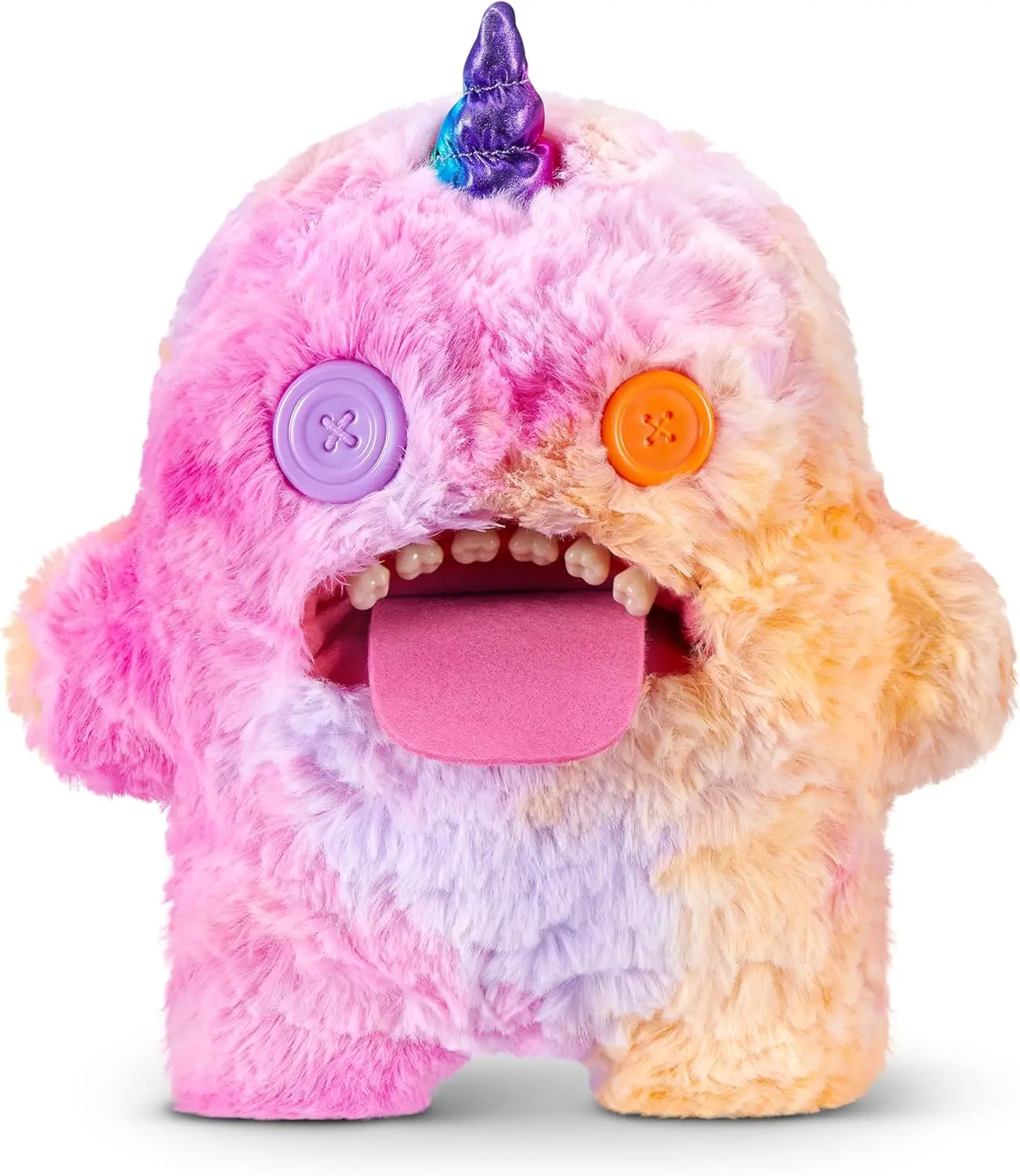 Fuggler Fugglercorns 9 Inch Plush Collectible Toy (Oogah Boogah) by ZURU Featuring Funny Ugly Monster Unicorn Designs with Glitter Details, Human‑Like Teeth...