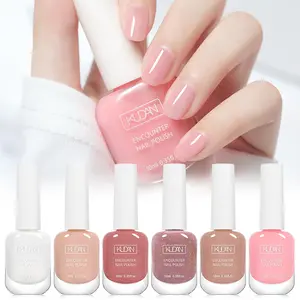 6pcs Water-Based Nail Polish Set, Nude Pink Easy Dry Peel Off Nail Polish Salon Home Manicure Women Girls Gift, Nail Care, Nail Products