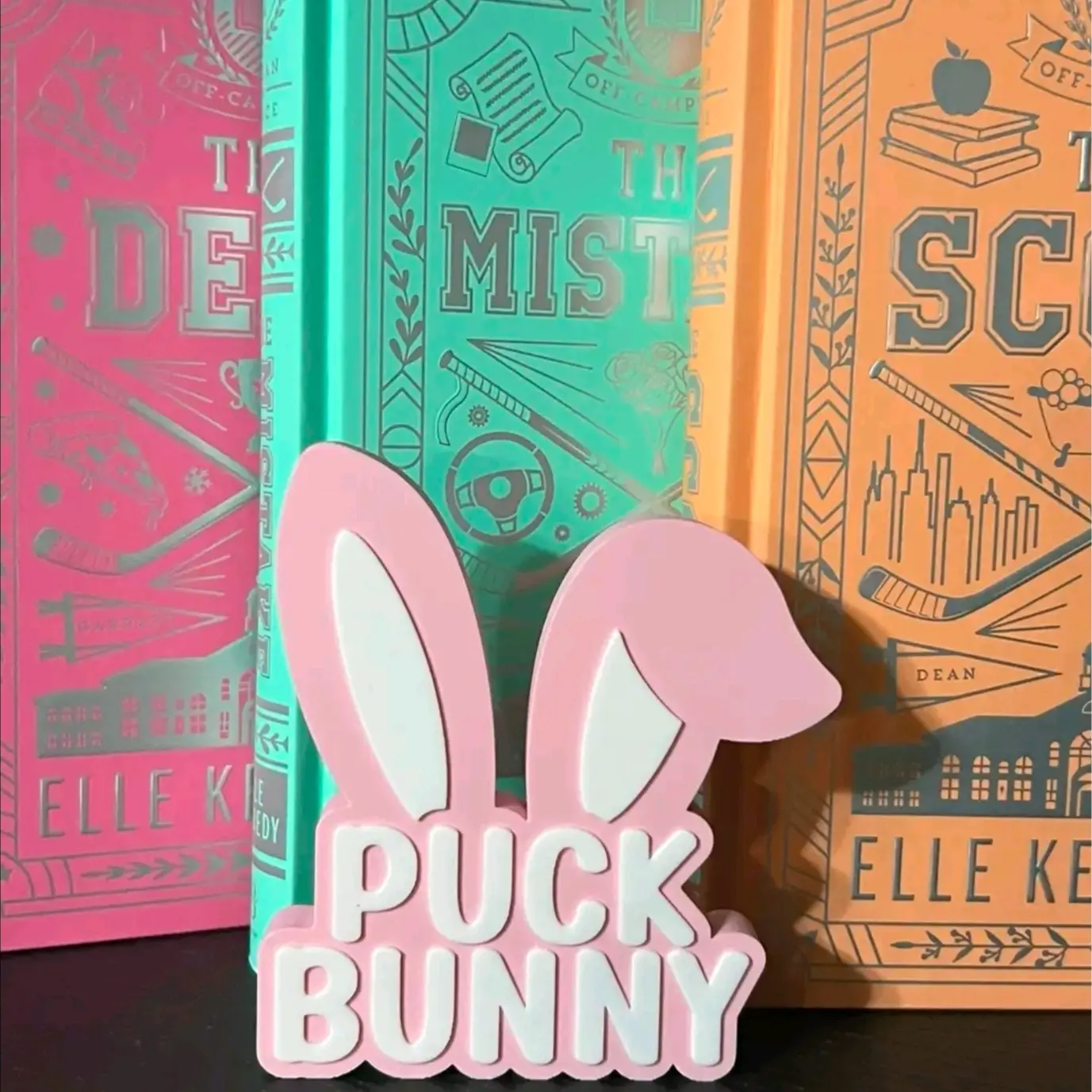 Puck Bunny 3D Printed Bookshelf Decor