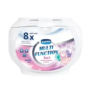 5-Piece Laundry Gel Beads, Laundry Detergent Beads, Deep Cleaning Long-Lasting Scent, High-Quality Fragrance, Washing Machine Compatible, Home Use, Scented Detergent Balls