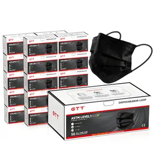 Disposable Face Mask Individually Wrapped, 50/500Pack Wholesale Discount, 3 Layer Flat Masks, Filter Efficiency≥95%, Breathable Elastic Ear Loops, Colored Masks(White Pink Blue Black Masks), For Home, Travel, Office, School, Work, Outdoors