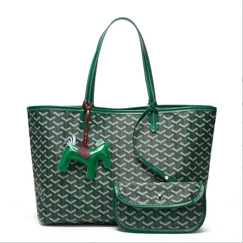Women's Large Tote Bag with Detachable Pouch & Card Holder, Spacious Shoulder Bag for Work, Travel, Shopping & Daily Use