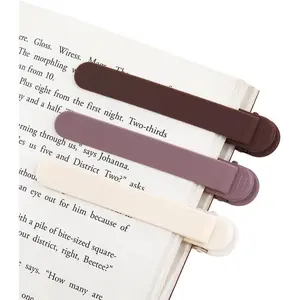 3Pcs Silicone Automatic Smart Book Mark Clip Page Holder Reading Accessories School Supplies Gifts for Women Men Kids Book Lovers Students