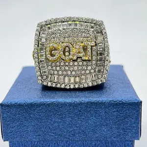 Goat Championship Trophy Ring Award Gift for Tournament or League Champion Winner Greatest of All Time G.O.A.T. SIZE9-13