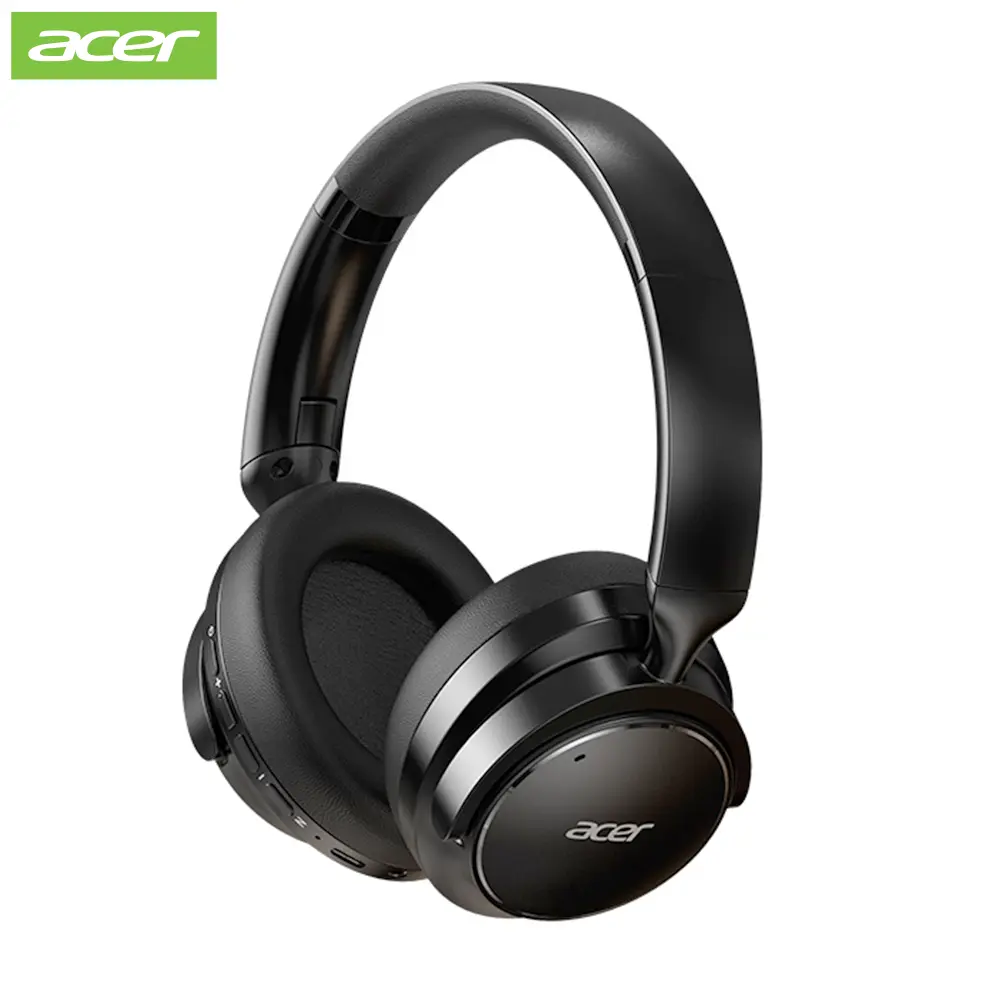 acer OHR560 Wireless Active Noise Cancellation Headset, Over-ear Headphones with Powerful Bass, Extra Long Battery Life, Universal Fit for Men and Women, Comfortable Wear, Gaming Earphones, HIFI Sound Quality Music Earbuds