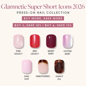 Glamnetic Super Short Icons 2026 Press-On Nail Collection