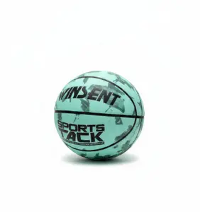 Customizable Message Basketball Camo Print All Weather Outdoor Sports Ball for Backyard Court Game
