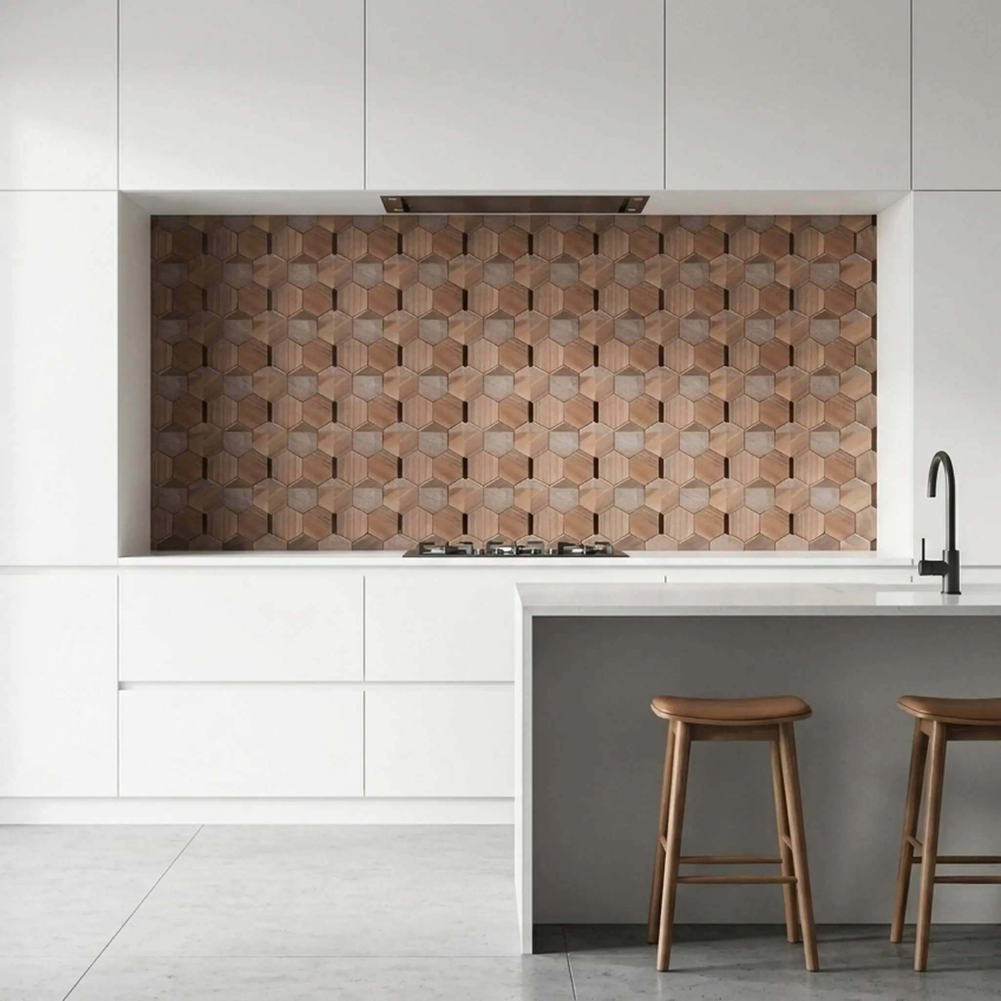 3D Wood Wall Panel | Tropical Walnut | 10.2×11.8"