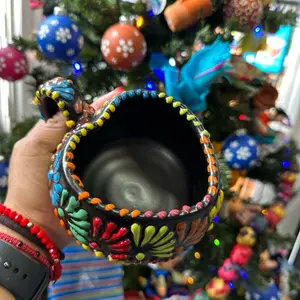 Taza corazón Talavera hand made multicolor