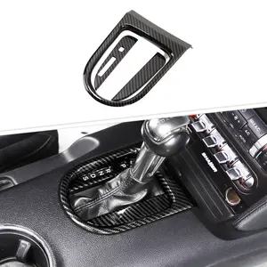 For 2015-2023 Ford Mustang Car Interior Gear Shift Panel Trim Cover Sticker Decals Decal Sticker