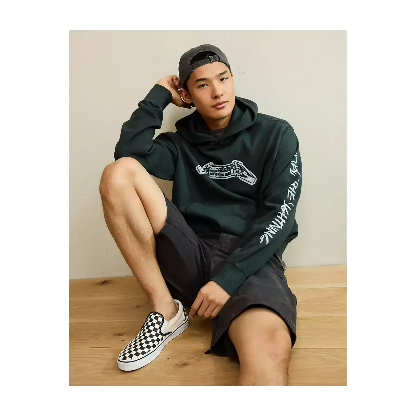 AE Standard Fit Metallica Graphic Hoodie