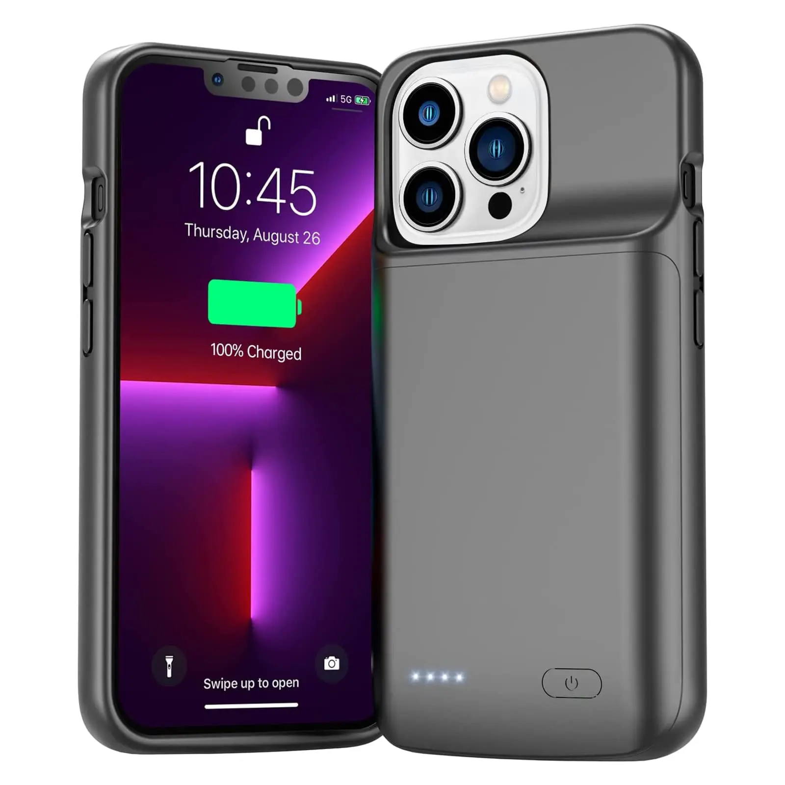 iPhone 13 Series Battery Case Cover, 6800mah Rechargeable Power Bank, Durable, Lightweight, Shockproof & Protective Design Smartphone Accessories for iPhone 13 Pro Max, 13 Mini, 13 Pro