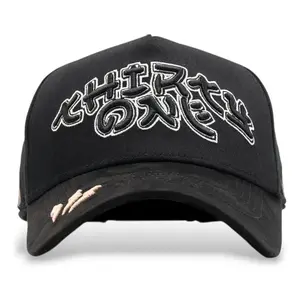 31 Hats Thirtyone Murakami Floral Design Pure Black Full Style Adjustable Fashion Baseball Cap
