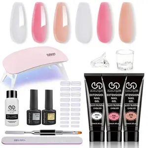 Long-lasting Poly Gel Extension Gel Kit, Polygel Nail Kit, Professional French Artistic Design Nail Art Kit, Salon-grade At-home DIY Experience Nail Polish Set