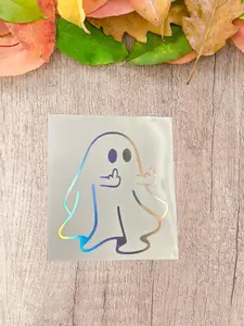 Halloween Ghost Sticker Festive Halloween accessories Laptop sticker water bottle decal car sticker car accessories spooky season boo ghost automotive accessories funny sticker meme Decor Ornaments
