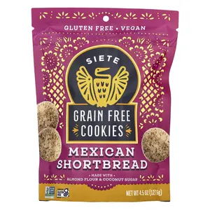 Siete Grain Free Cookies, Mexican Shortbread , 4.5 oz (127.6 g)