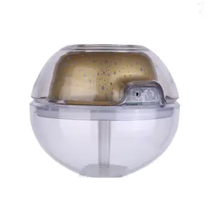 Crystal Projection Humidifier - Rechargeable USB-Powered Mini Size Humidifier with Ambient Lighting, Compact Fit, Quiet Operation for Home Use