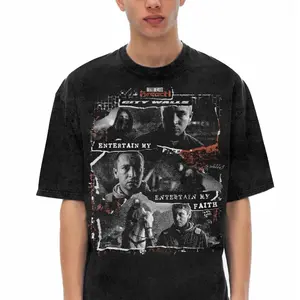 Twenty One Pilot Breach City Walls Inspired Washed Tee, Vintage Washed T-Shirt