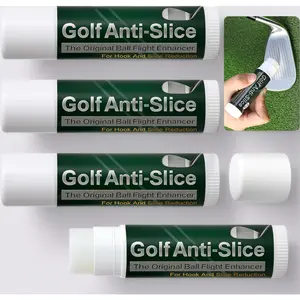 4 Pack Golf Driver Alignment Strips - Anti-Slice & Anti-Hook Training Aids. Aerodynamic Strips to Promote a Square Clubface and Straighter Ball Flight