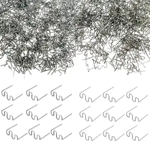 1400 Plastic Welder Staples,Plastic Welding Staples,0.6 0.8mm Wave Hot Staples Welding Supplies for Plastic Welder  to All Plastic Fix Repair  Bumpers,Plastic Cracks and Plastic Craft