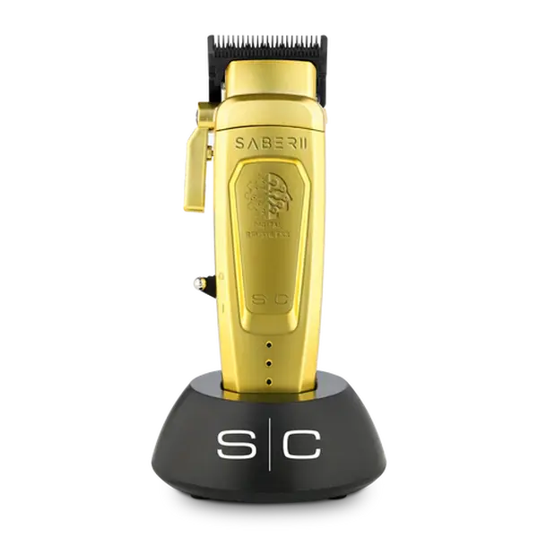 StyleCraft Saber 2.0 Cordless Modular Clipper SC617M – Gold High-Torque Brushless