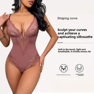 Louinne Women's Plus Size Compression Shapewear Bodysuit - Tummy Control, Butt Lifting, Slimming Corset Underwear