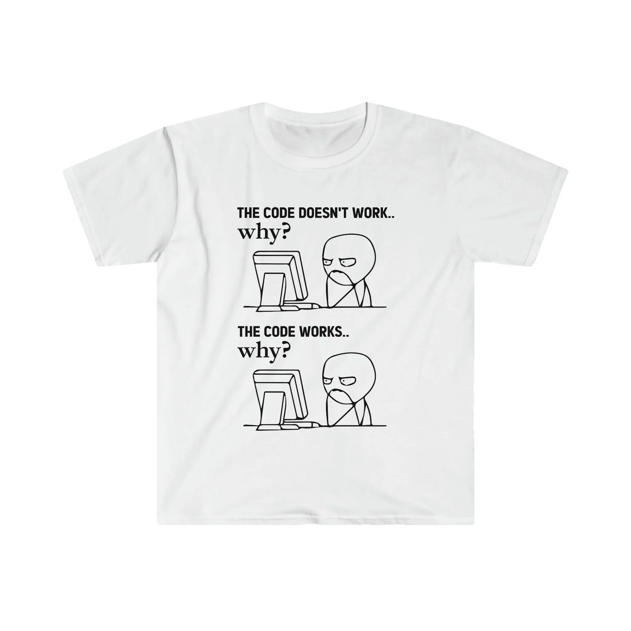 The Code Doesn't Work Why T-Shirt, Computer Geek Gifts, Computer Engineer Shirt, Software Engineer Shirt, Coding Shirt, Programmer T-Shirt