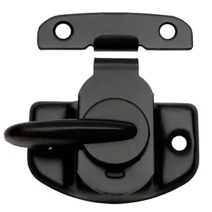 Cam Action Window Sash Lock and Keeper, Flat Black