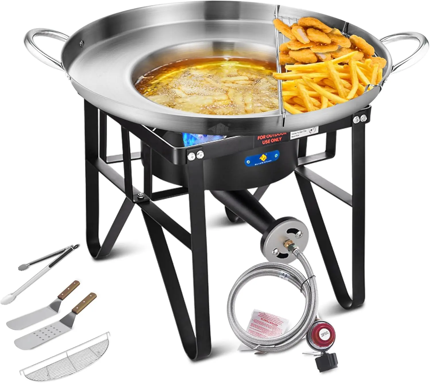 ARC Propane Burner, 200,000 BTU Propane Stove and Concave Comal para ...
