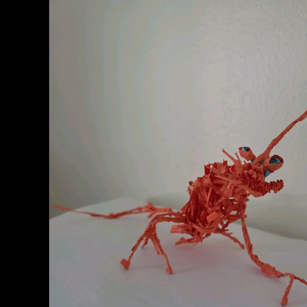 Bread Tie Wire Sculptures art - rat inspired