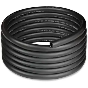 5/8" Heater Hose Coolant Radiator Straight 100PSI SAE 20R3 15FT Black