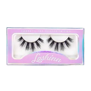 Baddie - 1 Pair of Bold and Round False Eyelashes , 20X Reusable, Wispy Texture for Dramatic Fluttery Look