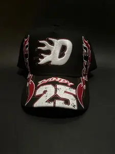 Dandy Hats Moto Calidad 1.1 Dandy Racing Cap Black Flame Design 25