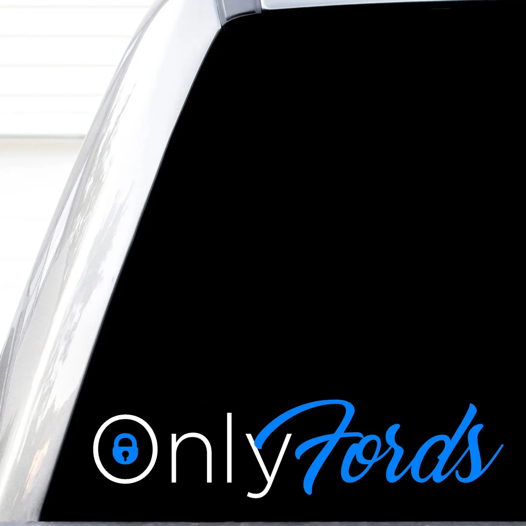 Onlyfords Decal, H 2 by L 7 Inches, Funny Off Road 4x4 Stickers, Driven Not Garaged, Built Not Bought, Locally Hated, Don't Follow Me You Won't Make It