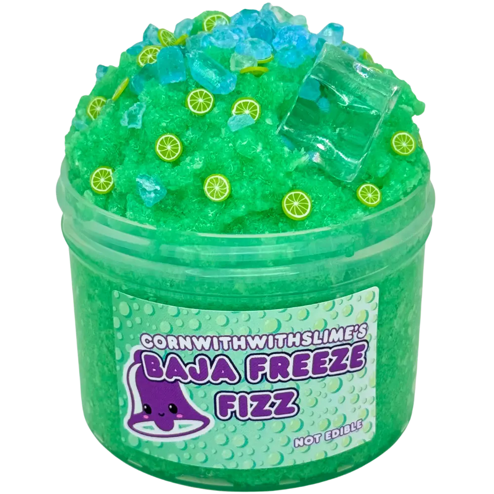 Baja Freeze Fizz 8oz Slime Snow Fizz Texture Scented Like Soda