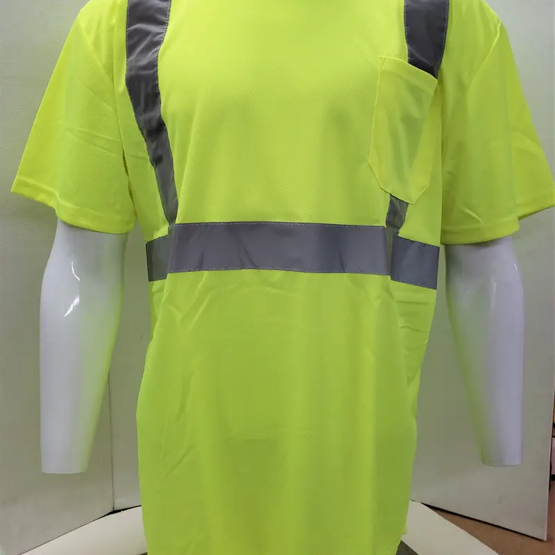 FX Class 3 High Visibilty Yellow Short sleeve safety shirt