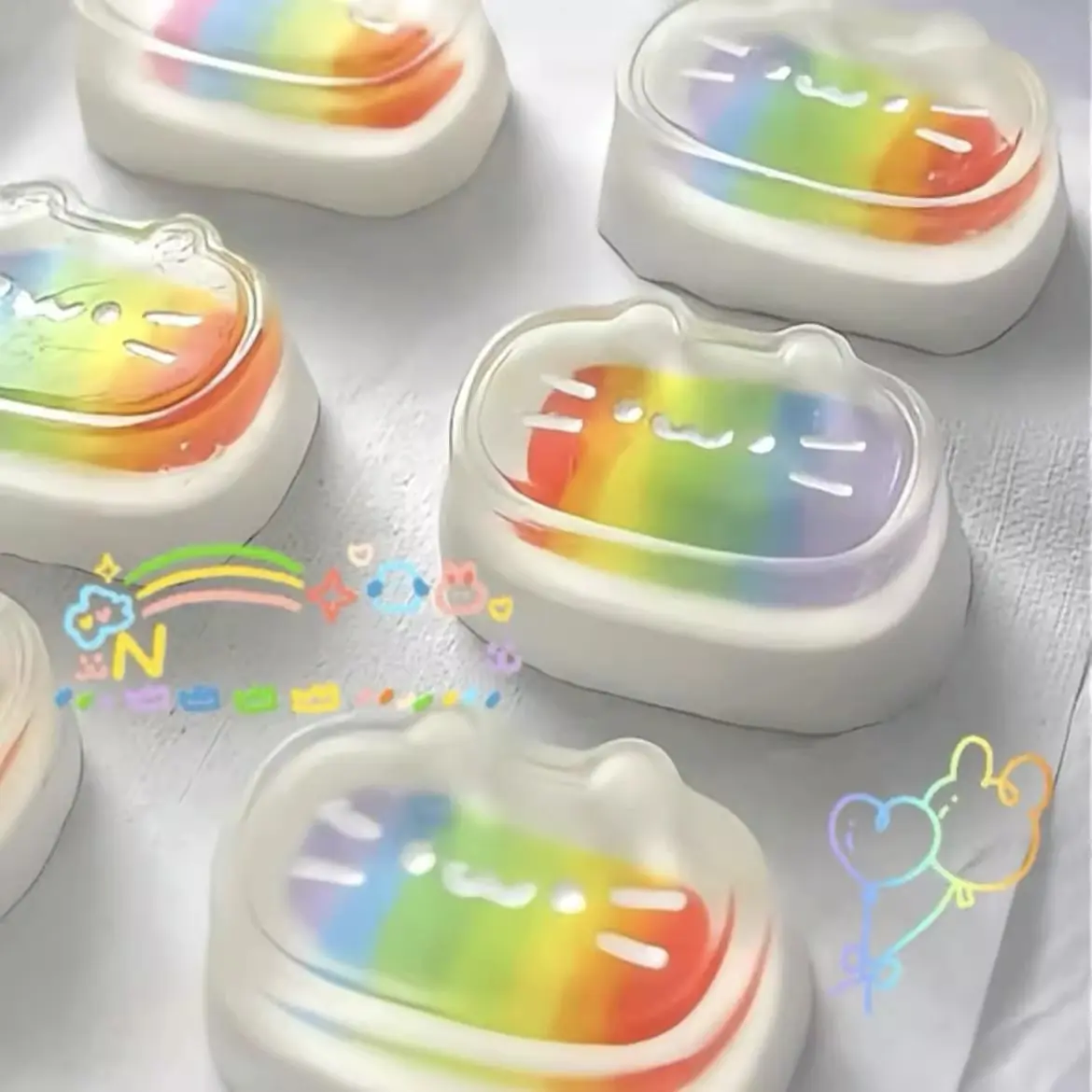 Kawaii Cat Cheese Squishy Fidget Toy, Simulation Cheese Kitten Squeeze Model, Portable Anxiety Relief Toy as Birthday & Holiday Gifts