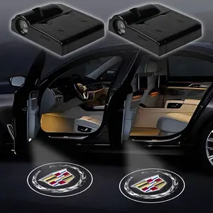 2PC Led Car Door Welcome Light Logo Shadow Projector Laser Lamp for Cadillac ATS BLS CT4 CT5 STS XLR XT4 XT6 XTS Escalade Deville DTS Accessories Led Car Lights