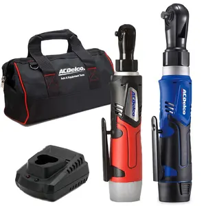 ACDelco ARW1209-K9 G12 Series 12V Cordless Li-ion 1/4" & 3/8" Ratchet Wrench Combo Tool Kit with Canvas Bag