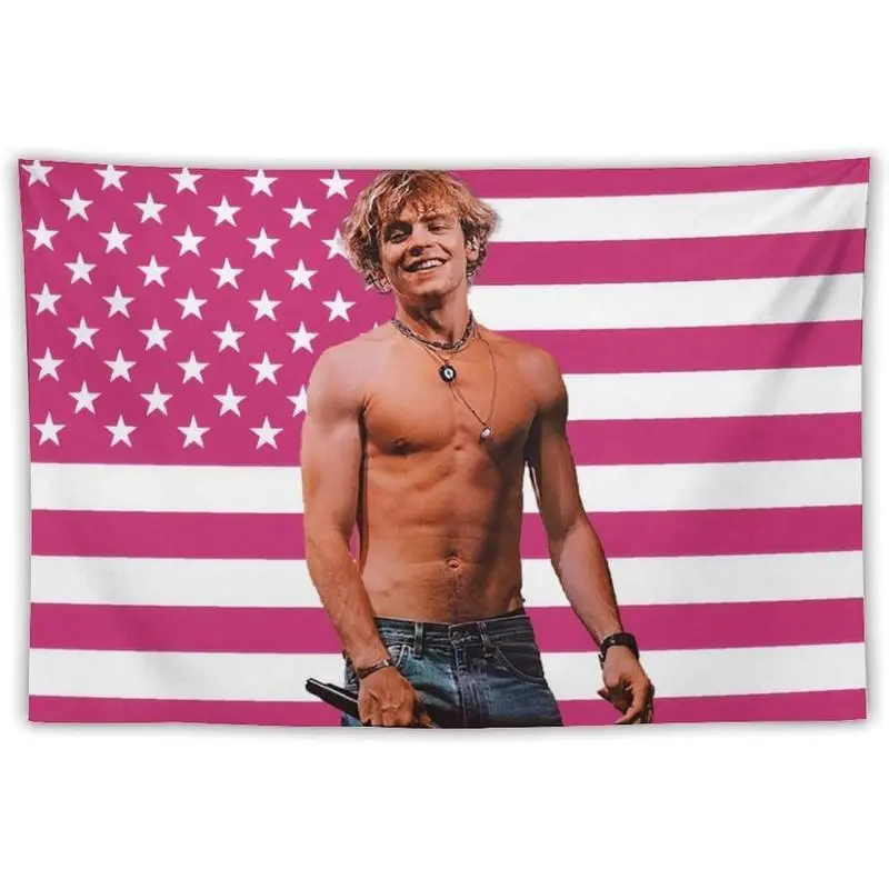 Ross Star Lynch Tapestry Wall Hanging Flag Art Aesthetic Poster Dorm Tapestries For Bedroom Party Home Living Room Decortapestrytapestry valanceHigh-end tapestry Background decorative painting Decoration