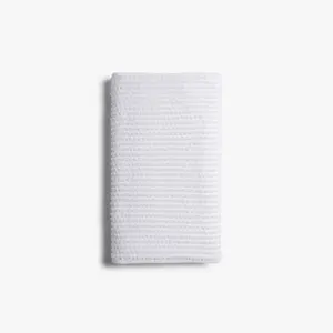 Parachute Terry Dot Bath Towel - 100% Cotton Grey, Soft Absorbent Quick-Drying, OEKO-TEX Certified, 52x28 Inches