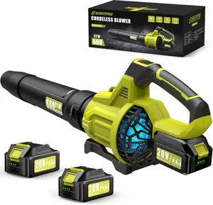 Cordless Blower with 4 Batteries
