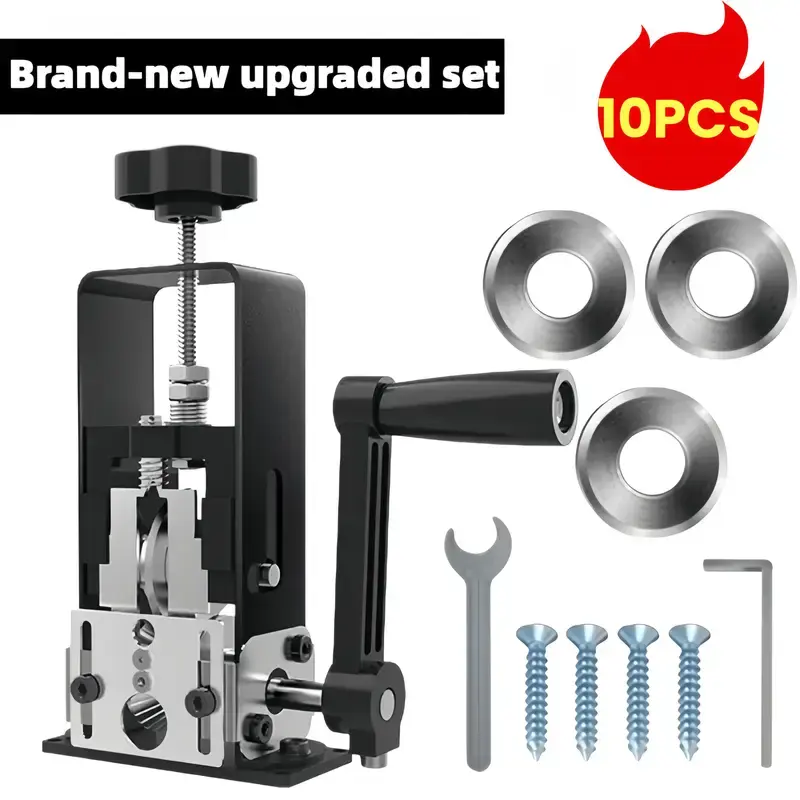 Upgraded Manual Wire Stripping Machine 1‑25mm, Hand Crank & Electric Drill Dual‑Mode Cable Stripper Tool for Copper Aluminum Scrap Wire Recycling, Multiple Blades Included #wirestrippingmachine #cablestripper