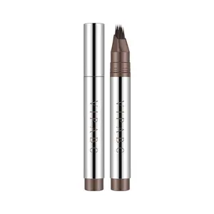VIPABC 2-in-1 Quick-Drying Water-Based Eyebrow Pencil with Multi-Pronged Brush Head Waterproof, Clearly Defined Hairline Water-Based Eyebrow Pencil Waterproof and Long-Lasting